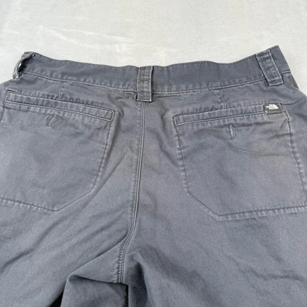 The North Face Mens Gray Cotton Chino Shorts Size 34 Long Hiking‎ Casual Outdoor